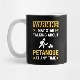 Warning Petanque Mug